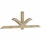 Ekena Millwork Redmond Rough Sawn Timber Gable Bracket, Douglas Fir, 96"W x 28"H x 4"D x 4"F, 7/12 Pitch GBW096X28X0404RED00RDF - alternate 3